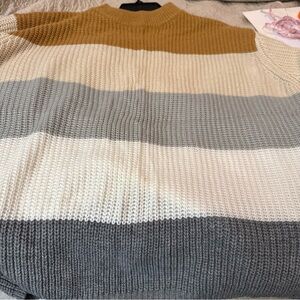 Debut Multicolor Striped Sweater